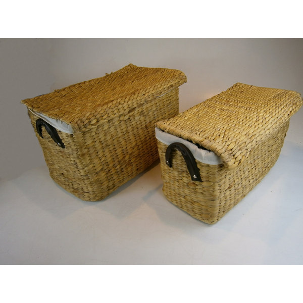 Brambly Cottage 2-tlg. Körbe-Set aus Korbgeflecht | Wayfair.de